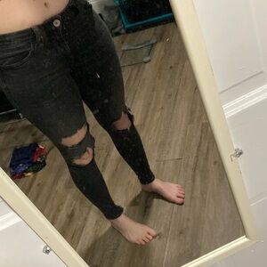 Black American eagle jeans